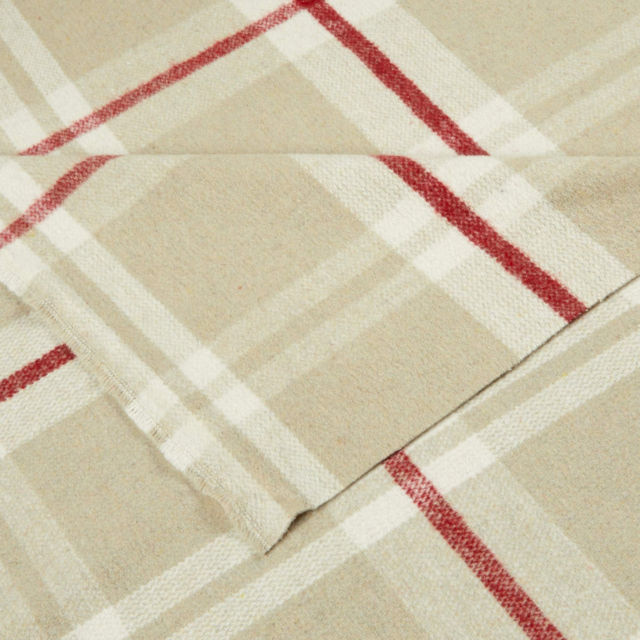 STOF France Granier Beige | Medium/Heavyweight Flannel Fabric | Home Decor  Fabric | 55\