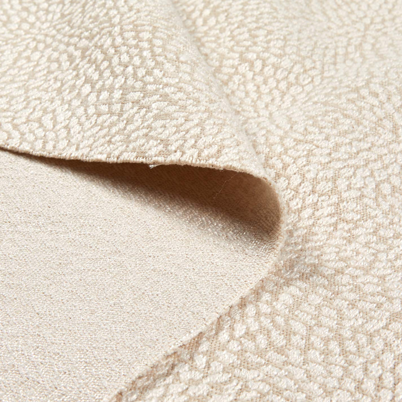 Hilary Farr Dot Calm 104 Vanilla  Chenille Fabric - Soft Upholstery Fabric