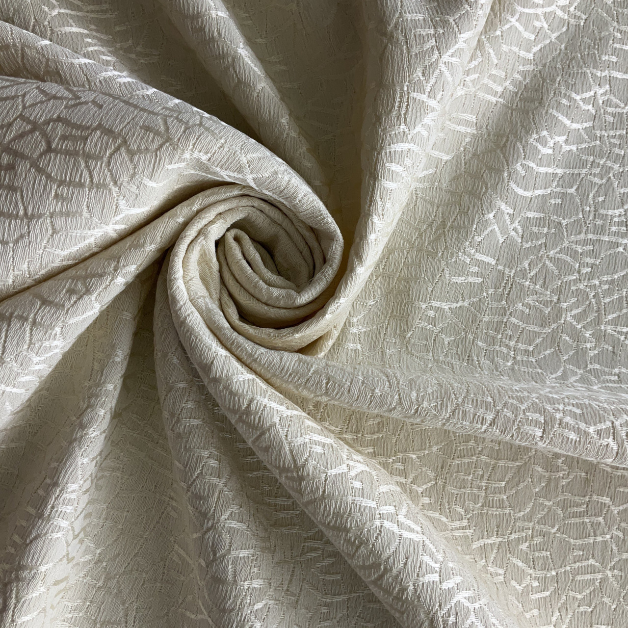 Craze Textured Jacquard Woven Cream | Medium Weight Jacquard