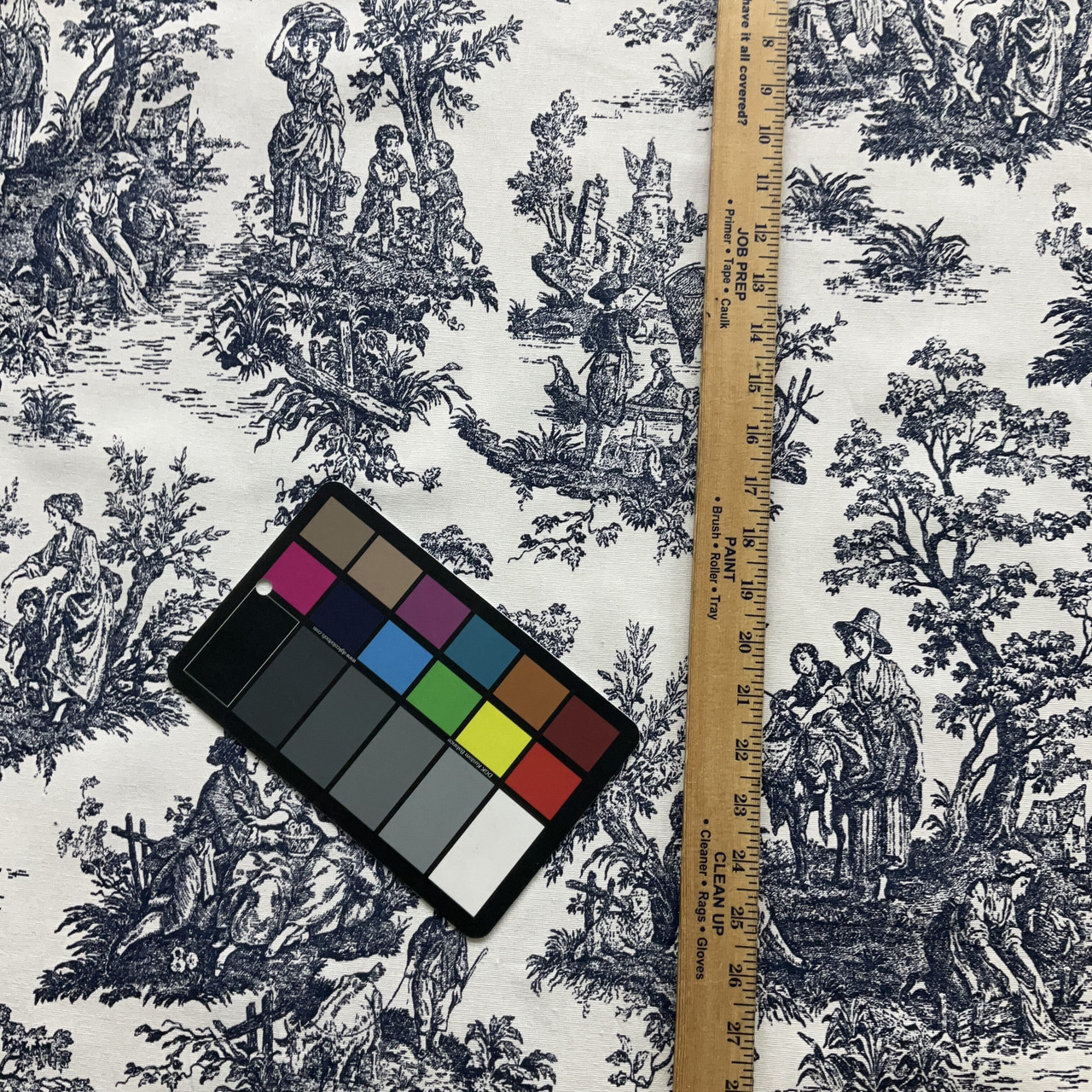 EXCLUSIVE Premier Prints Colonial Toile Cotton Duck Blue | Medium