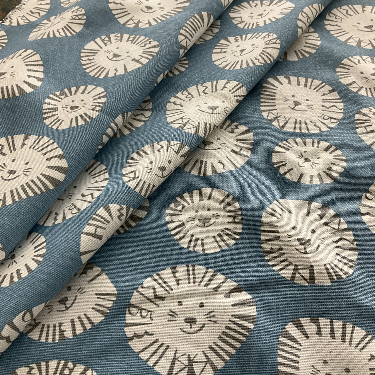 EXCLUSIVE Premier Prints Colonial Toile Cotton Duck Blue