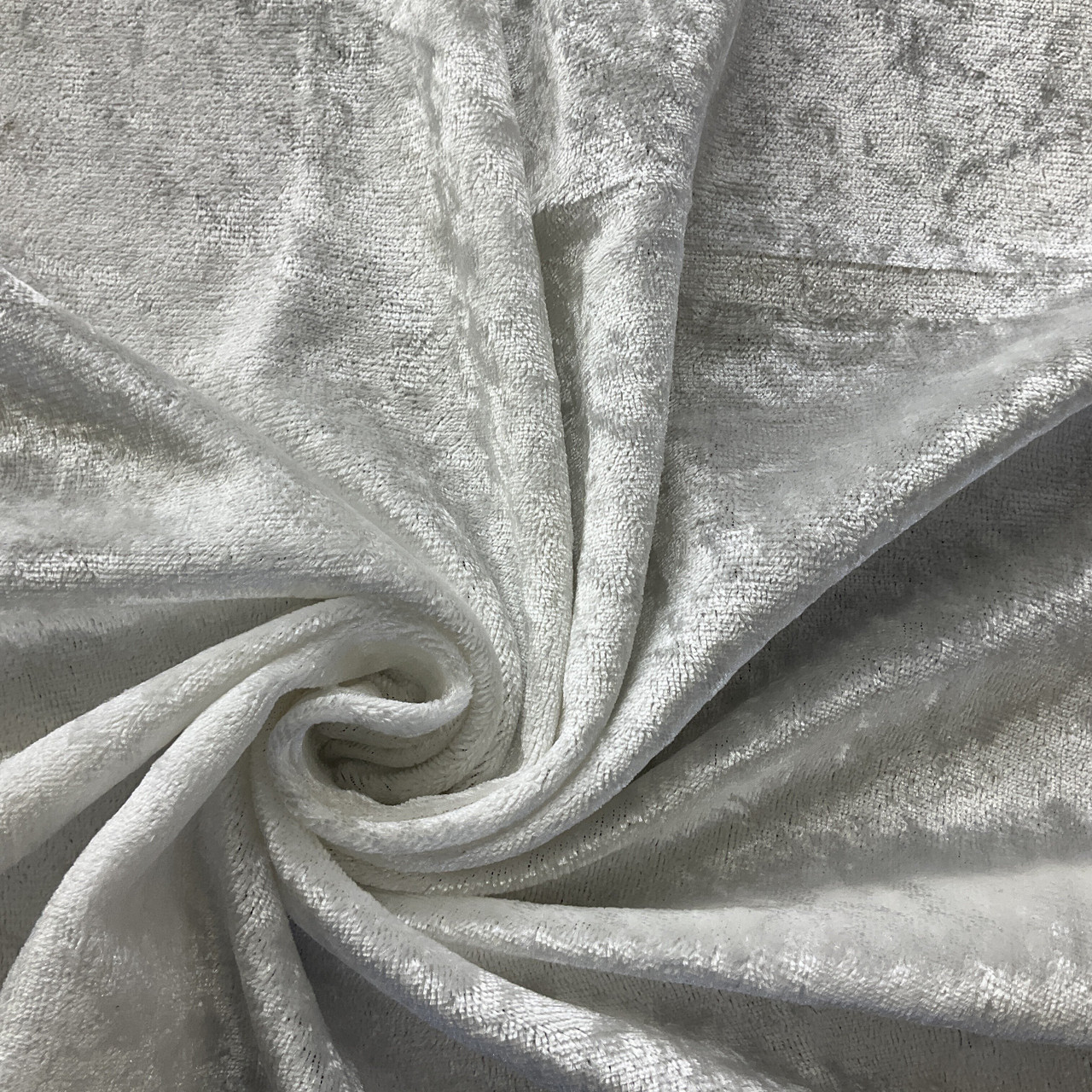 White - Polyester Crushed Velvet Fabric – Prism Fabrics & Crafts