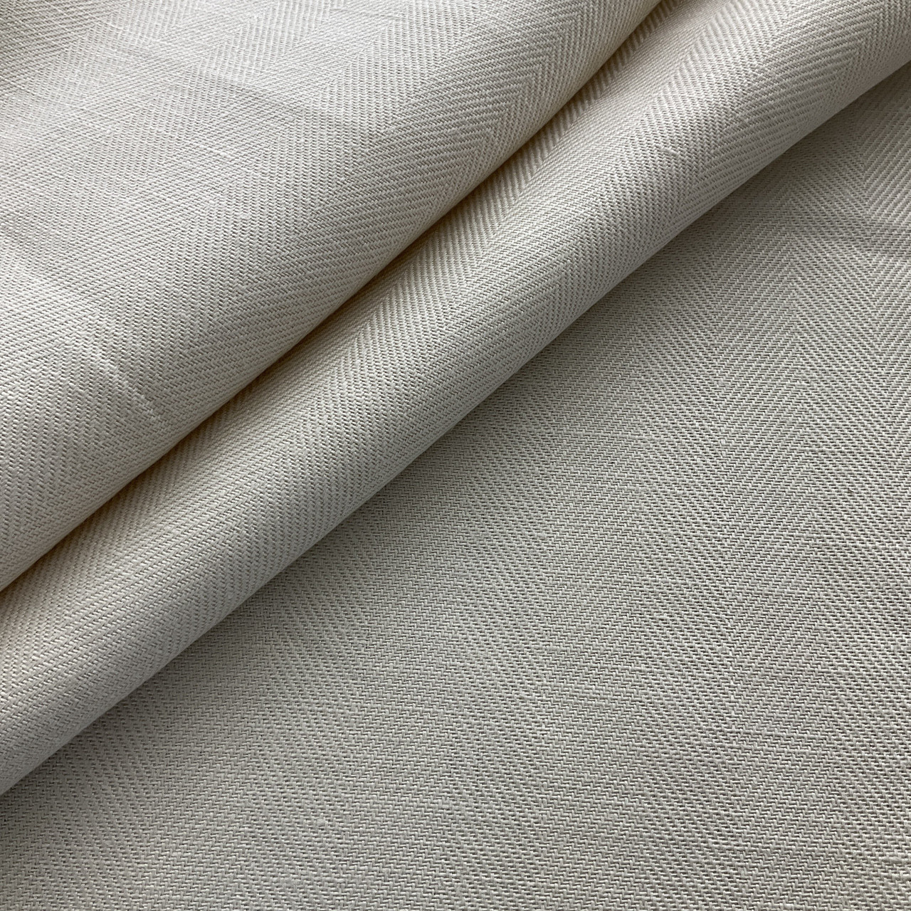 Number One Textiles Linen Wide Herringbone Beige | Medium/Heavyweight Linen  Fabric | Home Decor Fabric | 54 Wide