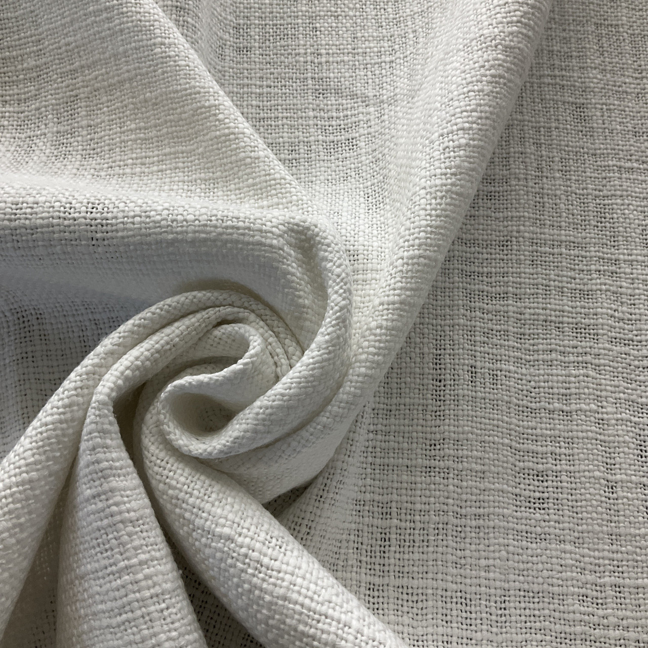 Number One Textiles Solid Slub Cotton Woven White | Medium Weight Woven  Fabric | Home Decor Fabric | 54 Wide