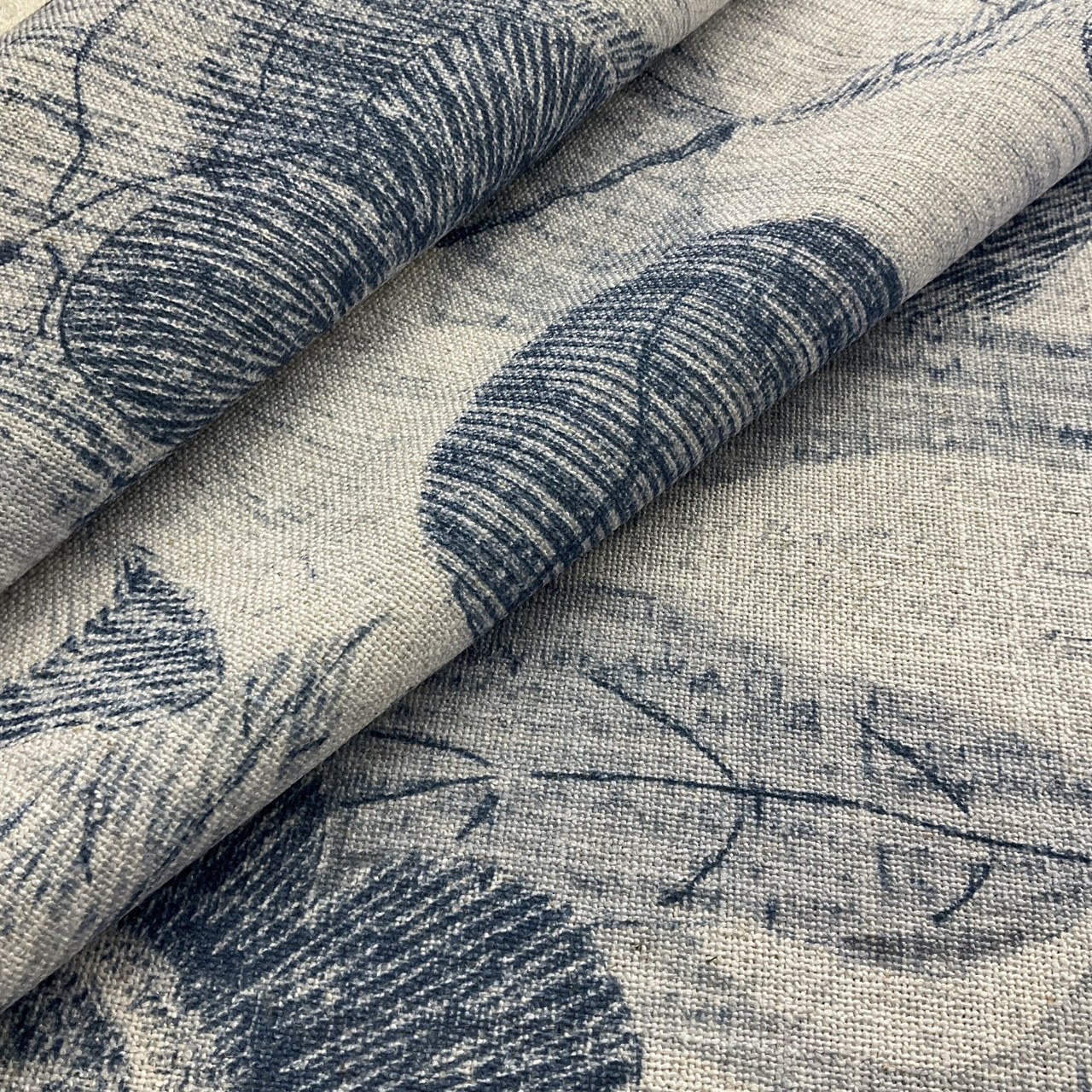 Modern Coastal Bellamy Donegal Woven Chambray Blue, Heavyweight Woven  Fabric, Home Decor Fabric