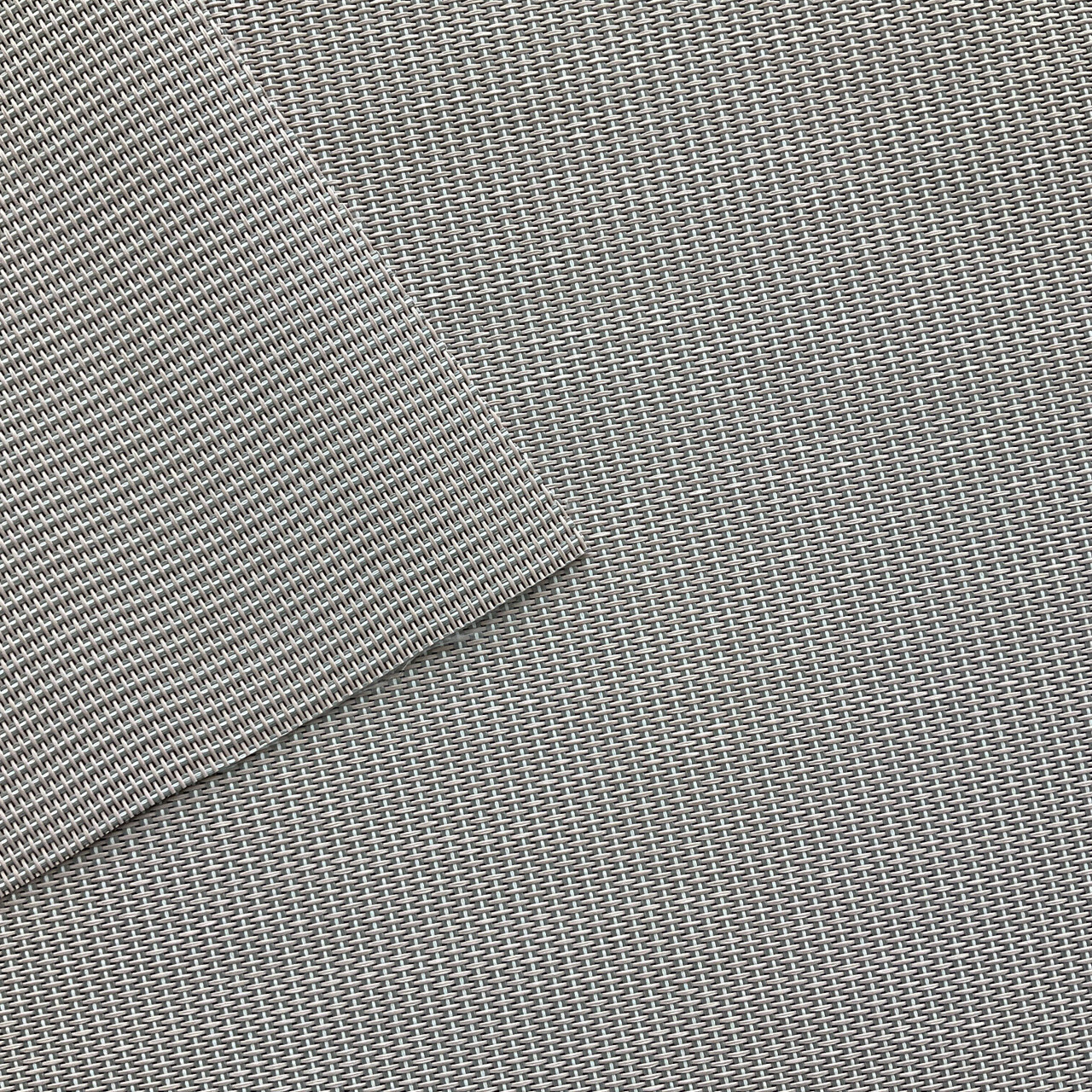 Outdoor Vinyl Mesh Fabric, Dark Silver Grey