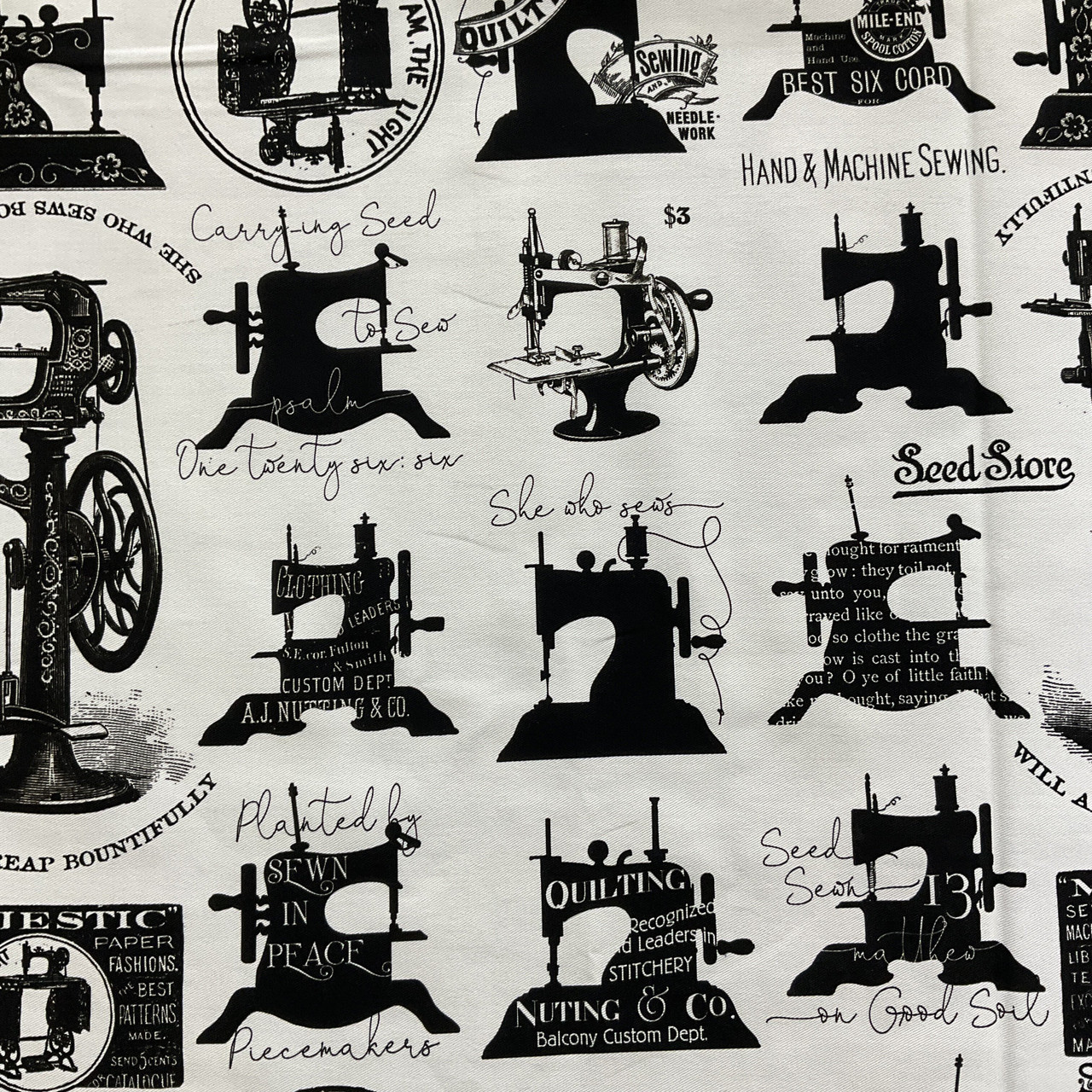 100% Cotton Fabric by The Yard - Solid Black Fabric Material for Sewin