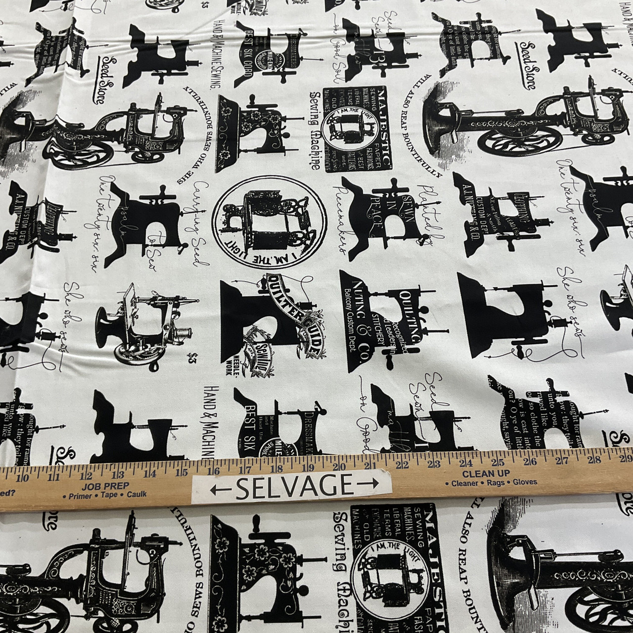 Cotton So Many Sewers Sewing Ladies Seamstress Sewists Funny Quirky Black  Cotton Fabric Print by the Yard (692-473)