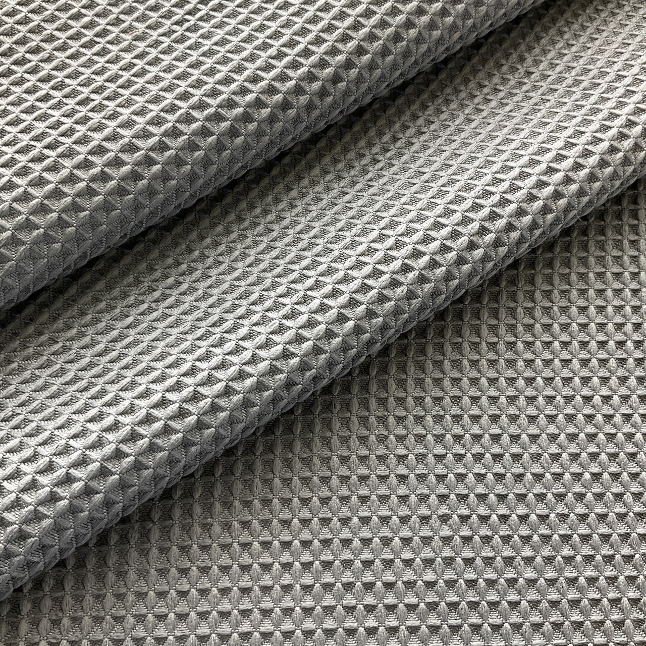 Glass Waffle Micro Fiber Grey | Lightweight Woven Fabric | Home Decor  Fabric | 60 Wide