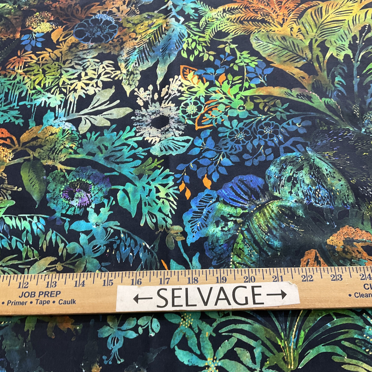 Tropical Fabric by the Yard, Vintage Style Detailed Nature Scenery of  Leaves, Decorative Upholstery Fabric for Chairs & Home Accents, Multicolor  by