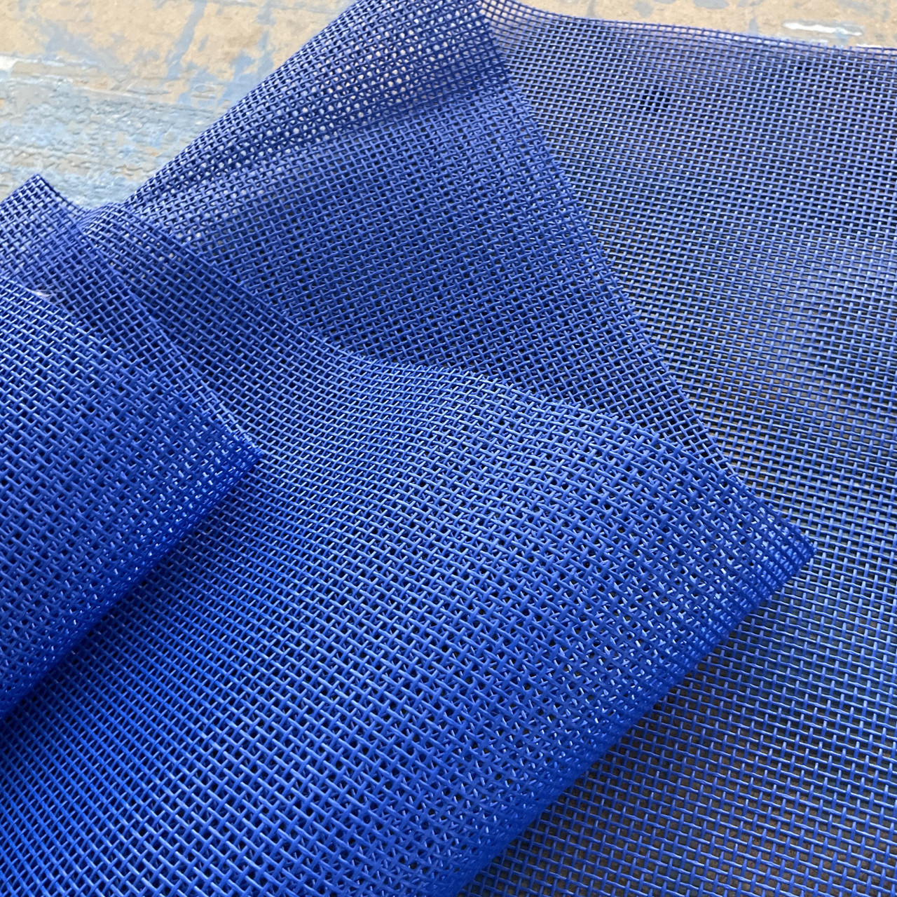 Hex Mesh, 61 W Blue, Wholesale, By The Yard Or Roll, Canvas ETC.