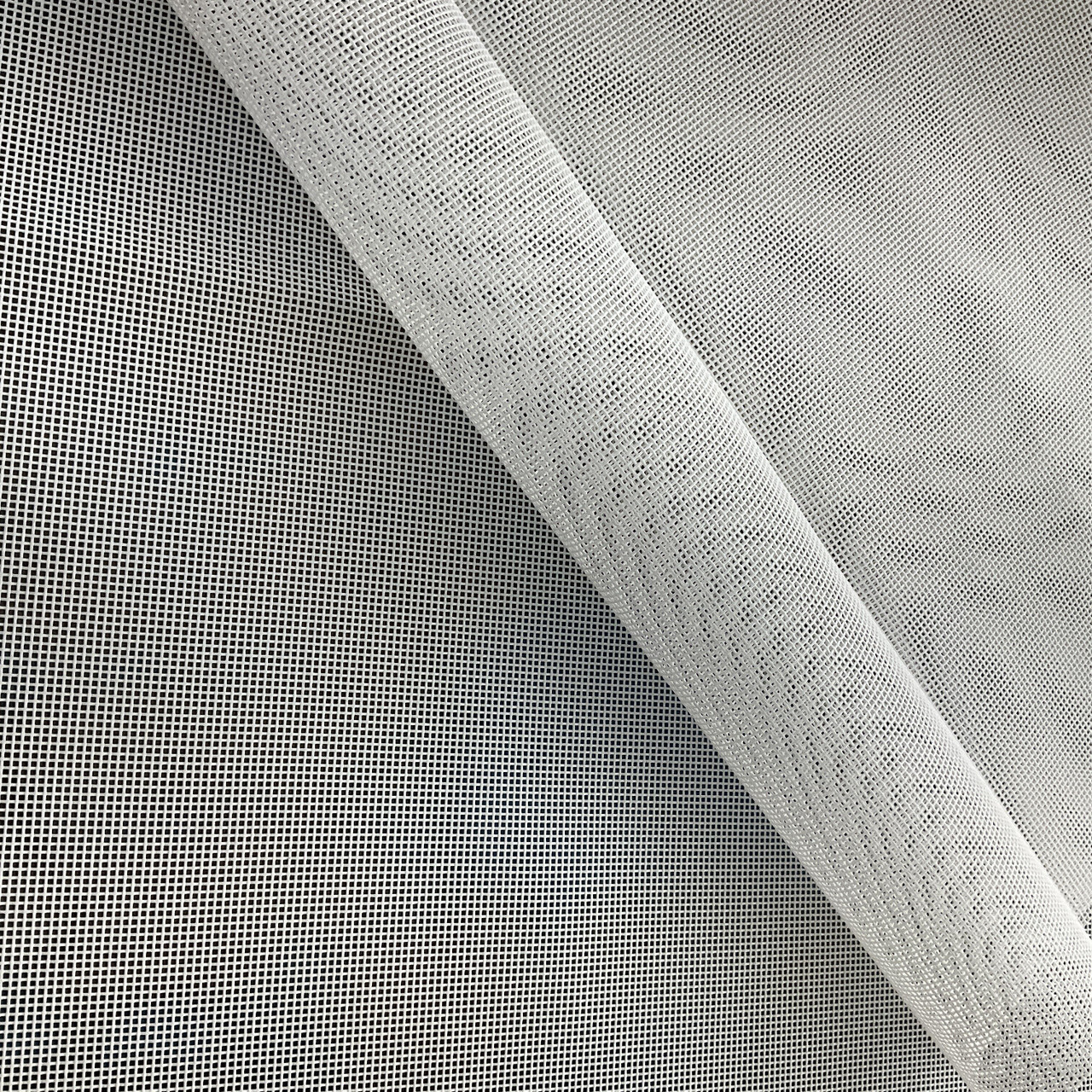 Craft Mesh White Stiff 1/4 Opening 63 Wide Nylon Mesh Fabric by the Yard  (8327F