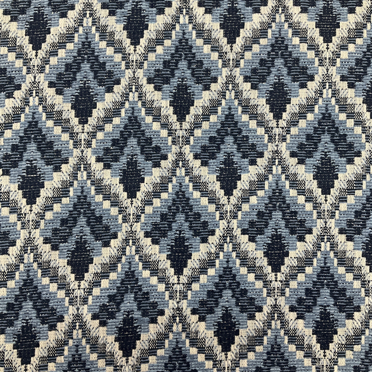 Artistry Tribal Southwest Crayme Woven Indigo | Home Decor Fabric | 55.25