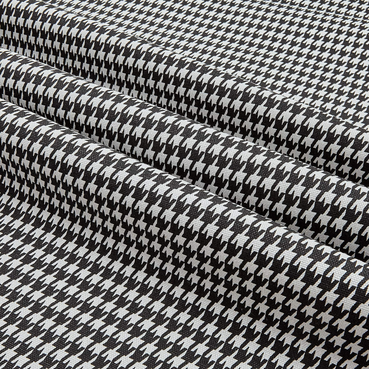 Houndstooth Fabric - Black/White