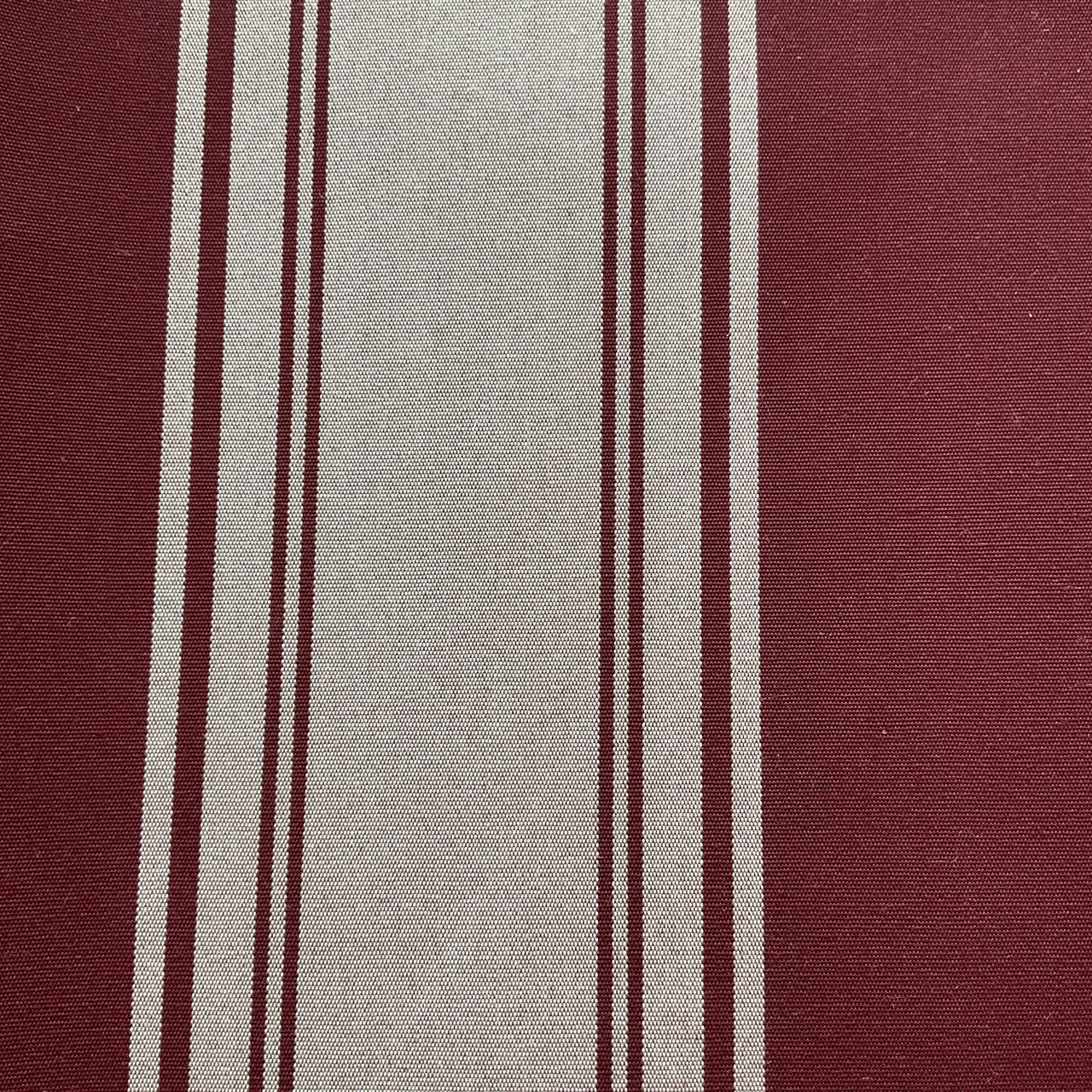 Sunbrella 46 Stripes Standard 4798 Burgundy/blk/white Outdoor Fabric by The Yard