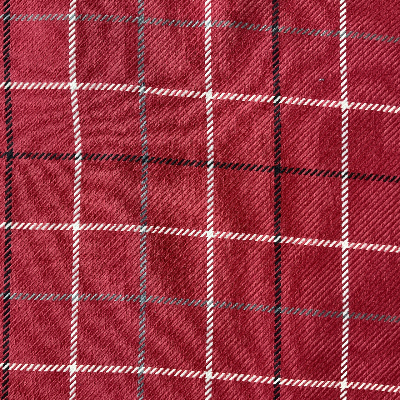 Tallyho in Cranberry | Upholstery Fabric | Red / Black / White ...