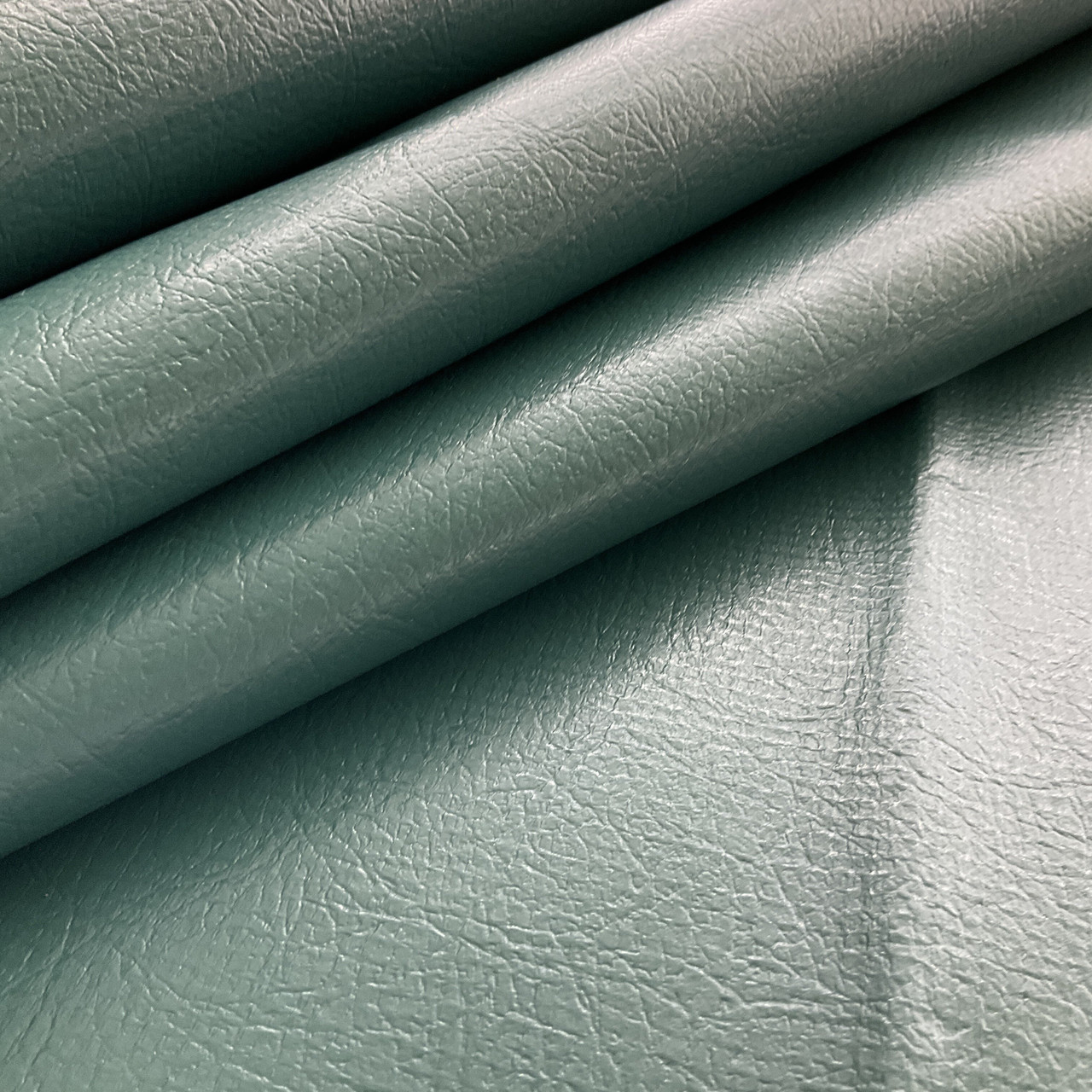 Alpine Green Leather Grain Vinyl Upholstery Fabric by the Yard R7103 - KOVI  Fabrics