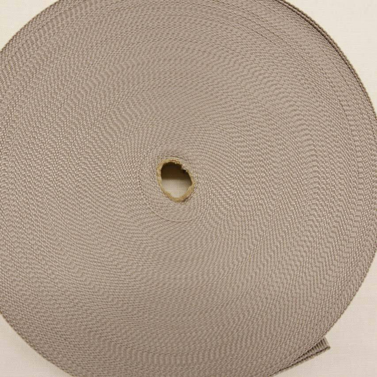 1 Inch Grey Lite Weight Nylon Webbing Closeout