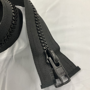 #10 Marine Zipper Black 48 Inches Long