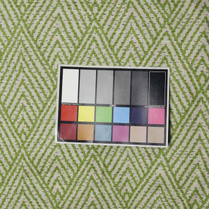Lacefield Tahitian/Stitch Basil White Drapery & Curtain Fabric By The Yard