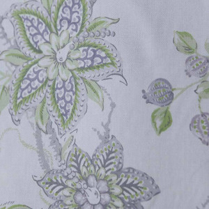 White Lavender Taupe Green Floral Clothing Drapery Fabric By The Yard 54"W