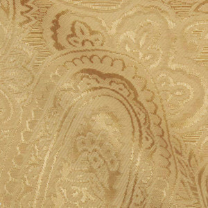 Gold Paisley Fabric By Duralee | Sydney 73020 | Gold 6 | Shimmering Fabric