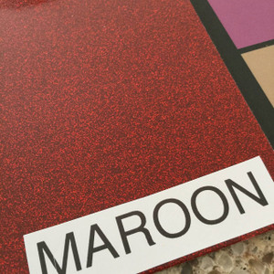 Maroon Red High Gloss Glitter + Sparkle Vinyl Upholstery Fabric By The Yard 54"W