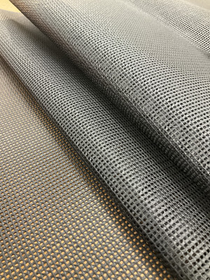 BLACK Vinyl Mesh Fabric By The Yard 9x9grid