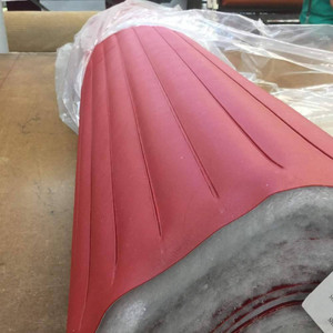 Seaquest Roll N Pleat | Lighthouse Red | PSQ-013 | PLEATED MARINE VINYL Fabric | SUN + SALT PROOF | 54 wide | By the Yard