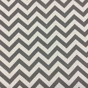 Classic Gray Chevron Upholstery Fabric By The Yard | Durable and Timeless