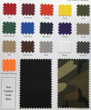 Hunter Green - Vinyl Backed Nylon Fabric |  600X300 Denier | 58" Wide | BTY