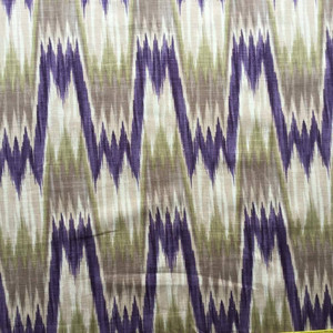 Wavy Faux Ikat Upholstery / Drapery Fabric | 54 wide | By the Yard | Linen-like