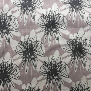 Gray/White Premier Floral Star Printed Canvas Decor Fabric – Buy Fabrics