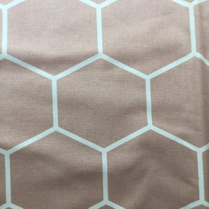 Honeycomb Geometric in Dusty Rose | Home Decor Fabric | 54" Wide | By the Yard