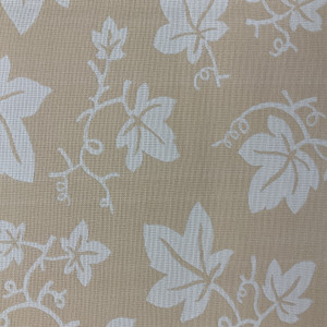 Two-toned Beige Leaves | Reversible Upholstery Fabric | 54 Wide | By the Yard