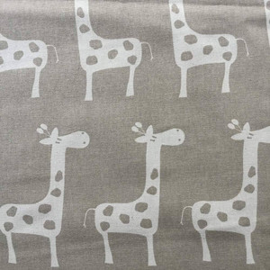 Giraffes in Natural Tan | Home Decor Fabric | Premier Prints | 54 Wide | BTY