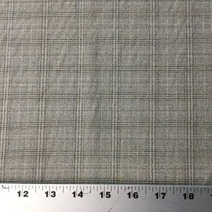 Beige Multi-Color Plaid Woven Fabric | Poly Cotton Medium Weight | Apparel Pants Skirts Suit