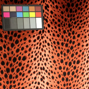 pink red black cheetah spots velvet microfiber fabric