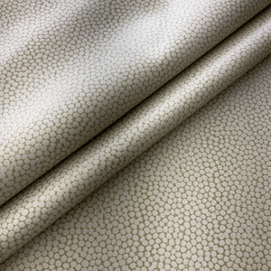 Beige Faux Leather Reptile Texture | Upholstery Fabric | 54 Wide | By the Yard