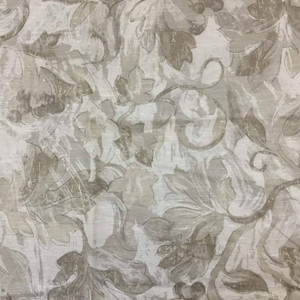 Foliage in Monochrome Tan / Beige | Home Decor Fabric | 54 W | By the Yard