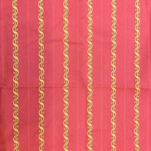 Wavy Horizontal Stripes in Red / Green / Yellow | Upholstery Fabric | 54 W | BTY