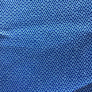 Medium Blue Micro Chevron | Upholstery / Drapery Fabric | 56 Wide | By the Yard