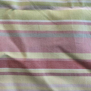 Stripes in Pink, Yellow, Red, and Green | Drapery / Slipcover Fabric | 55 Wide