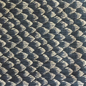 Navy Blue and White Upholstery / Slipcover Fabric | Canvas Like | 55 Wide | BTY