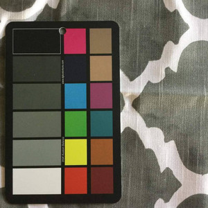 Moroccan Tile in Dark Gray and White | Home Decor Fabric | 55 Wide | By the Yard