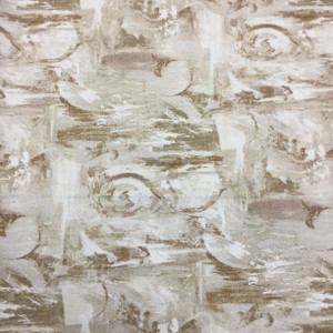 Abstract in Tan and Beige | Home Decor Fabric | Sandpiper Studios | 56 W | BTY