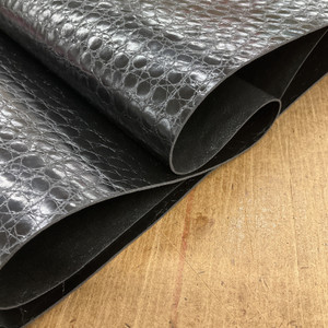 Ostrich Leather Dark Brown Vinyl Faux Leather Upholstery Fabric for Hand Crafts DIY Tooling Sewing Hobby Workshop Crafting Wallet Making Square