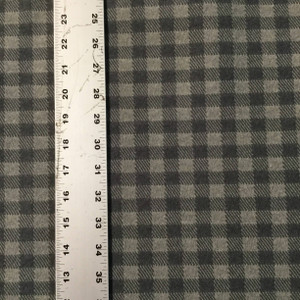 Light and Dark Gray Checked Plaid | Heavyweight Upholstery Fabric | 54 Wide