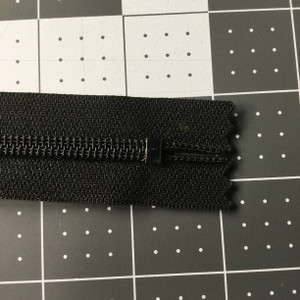 10.5 Inch YKK Black Non Separating Pocket Zipper | Single Pull |