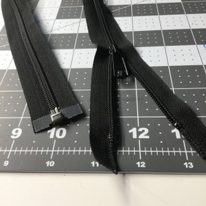 11 inch Invisible Zipper Black Non Separating Zipper